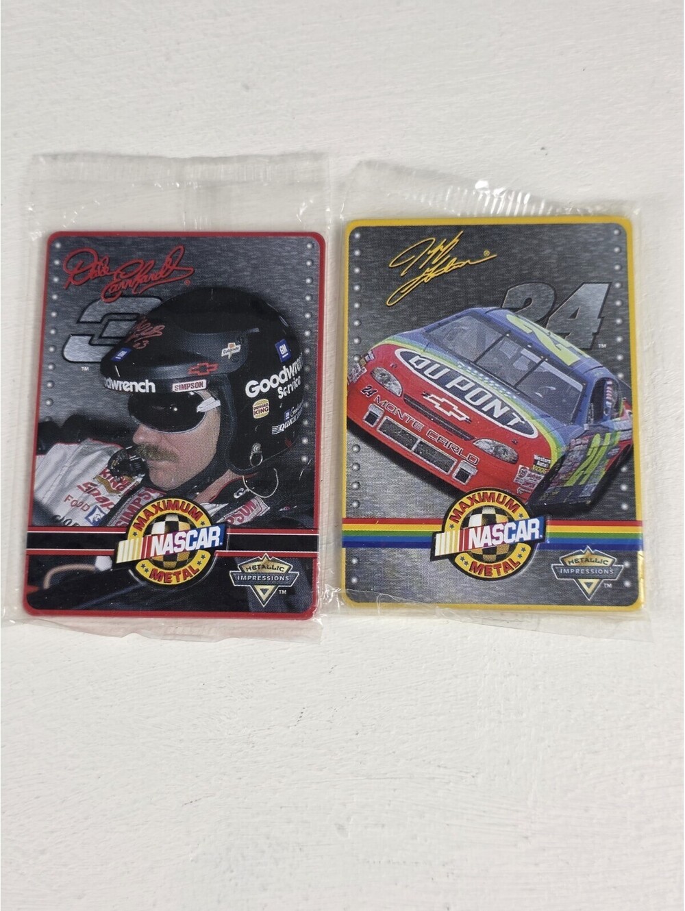 Metallic Impressions Maximum Metal 1998 Dale Earnhardt NASCAR #7 Metal Card